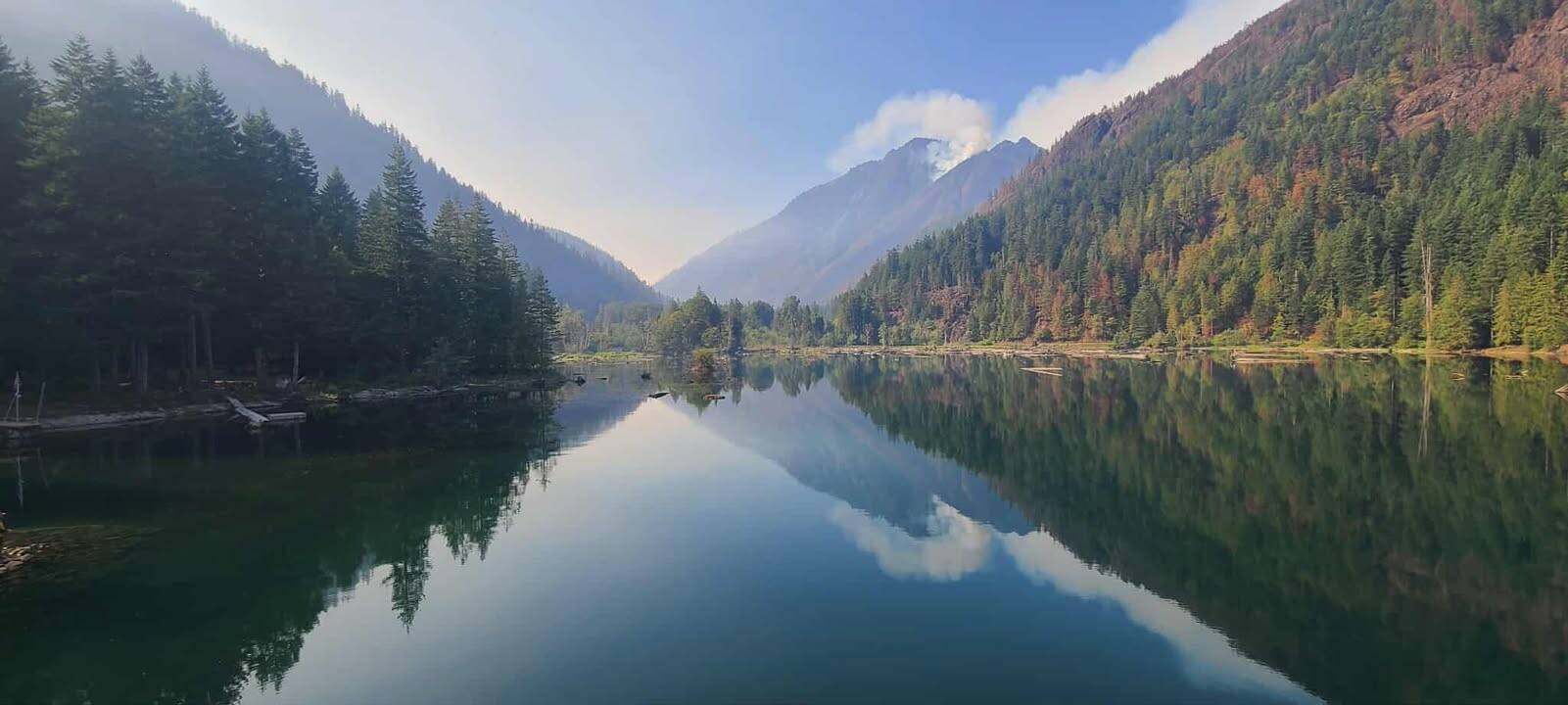 Bear Gulch Fire Facebook
The Bear Gulch fire in the Olympic National Forest is also still burning, but fire management personnel determined last week that the threat of further damage from the fire is minimal.