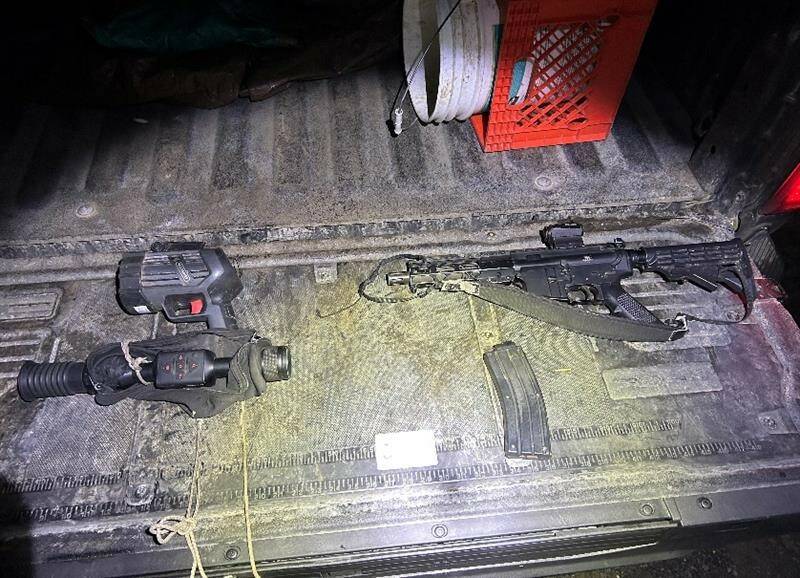 WDFW
Items were seized during an illegal Mason County hunt.