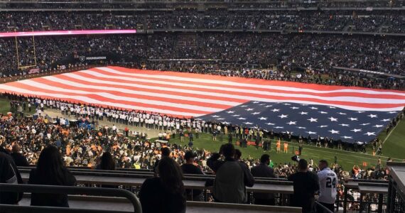 Jerry Knaak / The Daily World
There was nowhere like the Oakland Coliseum for Monday Night Football.