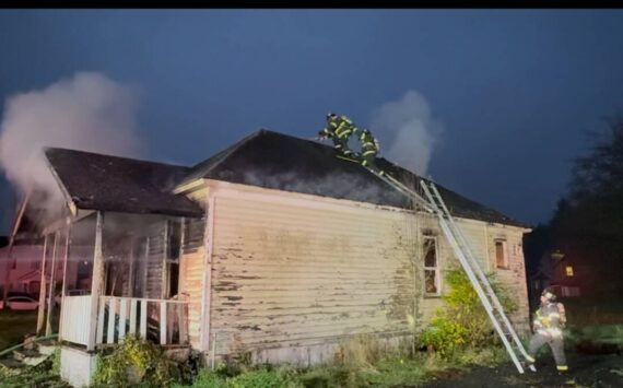 Aberdeen Fire Department
Aberdeen firefighters attack a home blaze early Thursday morning.