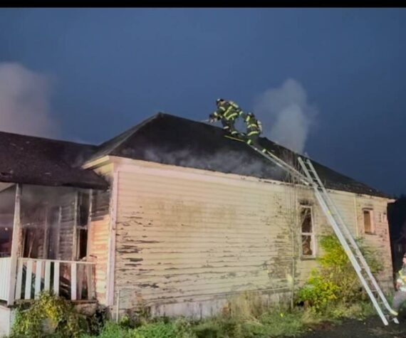 <p>Aberdeen Fire Department</p>
                                <p>Aberdeen firefighters attack a home blaze early Thursday morning.</p>