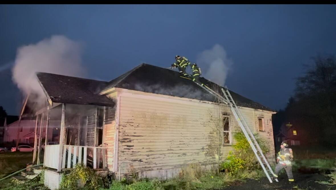 Aberdeen Fire Department
Aberdeen firefighters attack a home blaze early Thursday morning.
