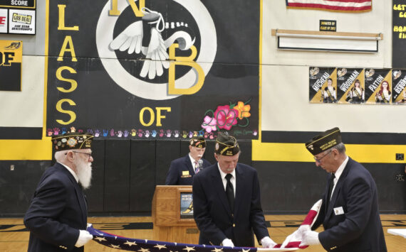North Beach School District
The North Beach School District All-District Veterans Day Assembly concluded with a solemn and respectful Flag Folding Ceremony.