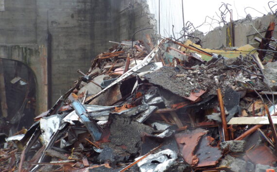 Because of the asbestos contamination, the debris will have to be sent to a specialized landfill that accepts this type of hazardous waste.