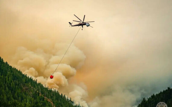 Mason County Sheriff’s Office
The Bear Gulch fire on Sunday, Aug. 3.