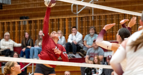 PHOTO BY FOREST WORGUM Hoquiam outside hitter Aaliyah Kennedy