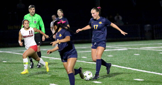 DAILY WORLD FILE PHOTO
Aberdeen defender Hana Lessard (17) was named to the 2A Evergreen All-Conference First Team for the 2025 season.