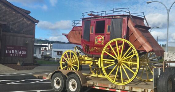 Northwest Carriage Museum
An Abbot-Downing Stagecoach is the latest addition to the Northwest Carriage Museum in Raymond. The Abbot-Downing Stagecoach fascinated visitors to the Medicine Creek Winery for many years before being donated to the museum in October.