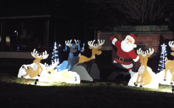 Andrea Watts photos / The Daily World
Stop by Beerbower Park to take a photo with Santa and his reindeer.