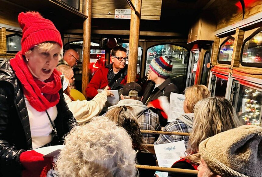 <p>The Daily World file photo</p>
                                <p>A Friday night on the Trolley Express Christmas Light Tour last year was joyful.</p>