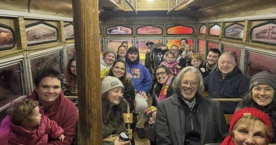 The Daily World photos
A view inside the first Trolley Express Light Tour for WinterFest 2025.