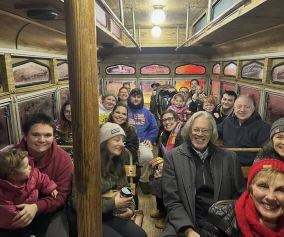 The Daily World photos
A view inside the first Trolley Express Light Tour for WinterFest 2025.