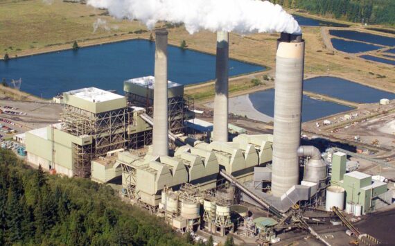 Washington Department of Ecology
An undated aerial view of TransAlta’s coal-fired power plant in Centralia.