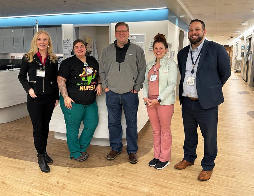 Summit Pacific Medical Center
Sen. Mike Chapman, center, toured Summit Pacific Medical Center on Friday to discuss upcoming legislative opportunities. At far right is Summit Pacific CEO Josh Martin.