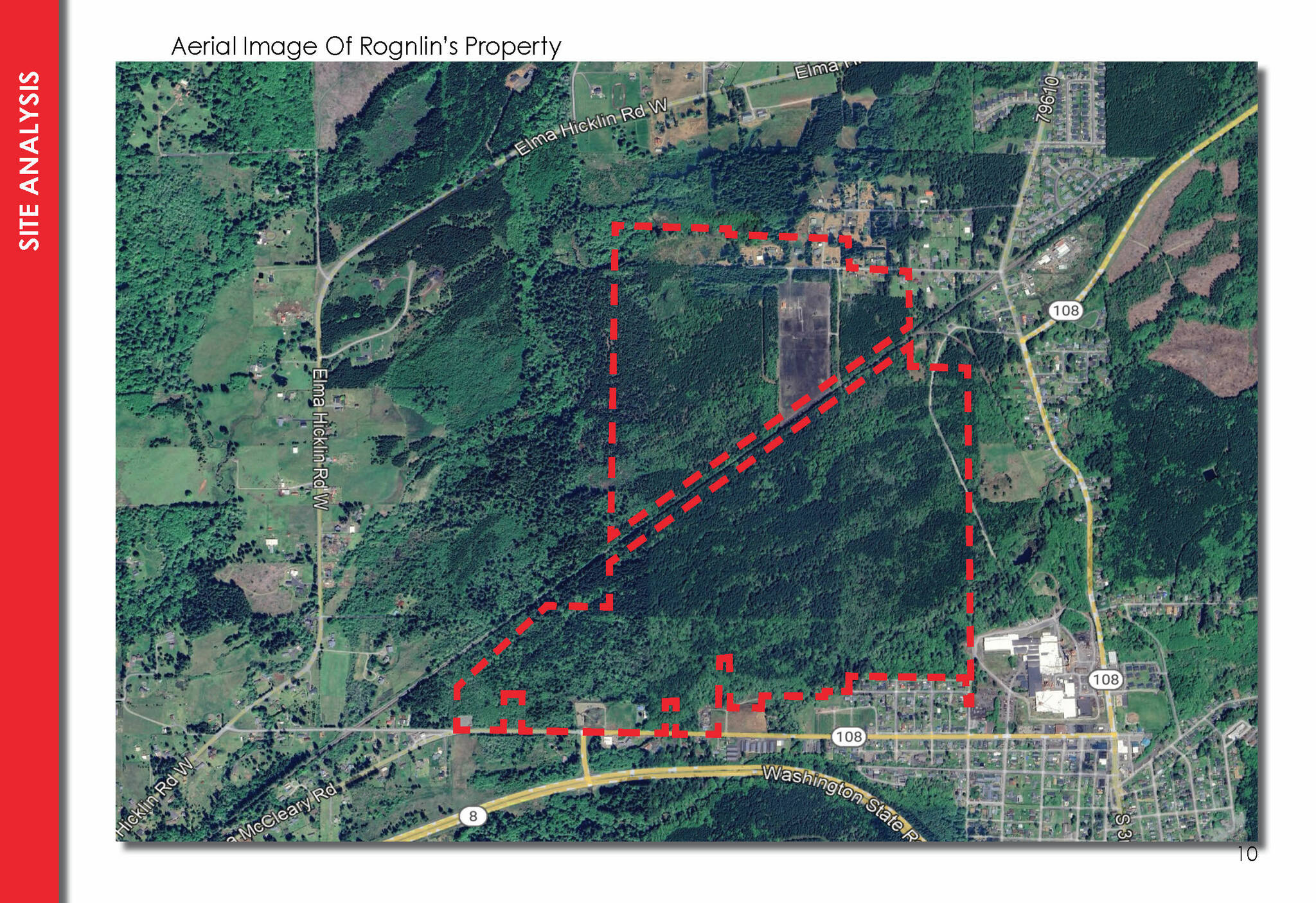 City of McCleary
Rognlins, Inc. owns 450 acres within the city limits of McCleary, and on Jan. 21, the city held a public workshop to discuss the companys vision of the property. Last year, Rognlins, Inc. conducted an aerial survey of the property and this spring, wetlands and critical area studies will be conducted before summer 2026.