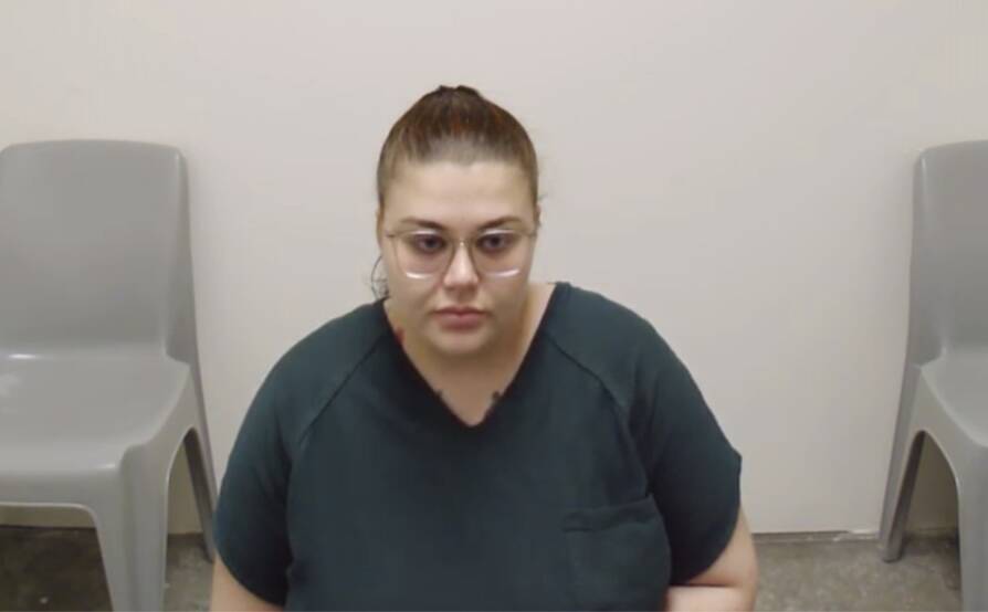 The Chronicle
Abby D. Craig, 22, Aberdeen, makes a video appearance in Lewis County Superior Court on Friday, Jan. 30.