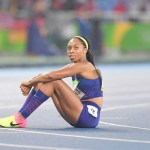 American Allyson Felix narrowly loses 400 to the Bahamas’ Shaunae Miller