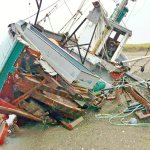 Fishing boat goes aground off Westport