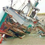 Fishing boat goes aground off Westport