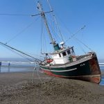 Fishing boat goes aground off Westport
