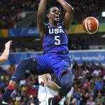 Team USA makes statement in men’s basketball gold-medal thrashing of Serbia