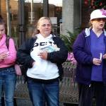 Terri Harber/Daily News About 40 people held a candle light vigil to remember Brooke Sandback and remind the community about the plight of the local homeless population.