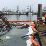 Fishing boat sinks at Westport Marina