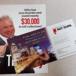 Advertisements mailed out to voters opposing Jim Walsh, a Republican from Aberdeen and Teresa Purcell, a Democrat from Longview, the candidates seeking to be the new representative in the Washington State Legislatutre, Dist. 19, position 1. Both came from Political Action Committees, not the candidates. (Terri Harber|The Daily World)