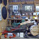 Early logging tools and implements on display at the museum. BARB AUE | SOUTH BEACH BULLETIN
