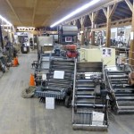 The Furford Picker/Pruner, displayed next to the Western Picker it improved upon, is the showpiece of the Furford Cranberry Museum in Grayland. BARB AUE | SOUTH BEACH BULLETIN