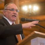 (Aaron Lavinsky | The Daily World) State Sen. Jim Hargrove (D-Hoquiam) has been recognized for a lifetime of achievement in helping fight for better mental health care.