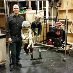 Jason Kramer poses next to some of the puppets he created for &ldquo;James and the Giant Peach.&rdquo; The play and puppets debut Nov. 4 at the Bishop Center for Performing Arts at Grays Harbor College. (Terri Harber|The Daily World)