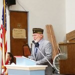 Aberdeen VFW Post 224 Commander Anthony Magri speaks Friday during a Veterans Day event. (Terri Harber|The Daily World)