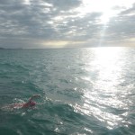 Competitive swimmer Susanne Baab-Simpson swam across the English Channel last month in 11 hours, 47 minutes. (Courtesy Susanne Baab-Simpson)