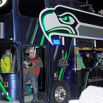 Premier Realty Beast Bus, Judged Overall Best Entry in the Montesano Festival of Lights parade. DAN HAMMOCK THE DAILY WORLD