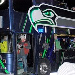 Premier Realty Beast Bus, Judged Overall Best Entry in the Montesano Festival of Lights parade. DAN HAMMOCK THE DAILY WORLD