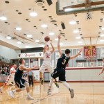 (Brendan Carl | The Daily World) Hoquiam&rsquo;s Jack Adams III elevates for a shot on Tuesday.
