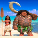 Moana, left, and Maui in &ldquo;Moana,&rdquo; the Disney movie about a young Pacific Island princess who dreams of becoming an ocean navigator. (Walt Disney Studios Motion Pictures)