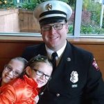 Capt. Brian Ritter has been named interim Ocean Shores Fire Chief. He is shown here with daughters Hadley, 12, and Madilyn, 8.
