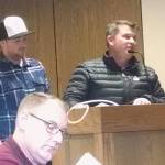 (Corey Morris | The Vidette) Four-time supercross and three-time motocross champion Ryan Villopoto and his associate Brent Davis present their plans for Straddleline ORV Park to the Grays Harbor County commissioners on Dec. 6.