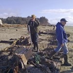 Members of the Astoria-based Maritime Archaeological Society investigate the wreckage, including taking extensive measurements and photos, which will be used in an attempt to identify the original vessel&rsquo;s name.