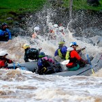 Rafters hit Trouble Maker rapids at South Fork American River last week in Coloma, Calif. (Gary Coronado/Los Angeles Times)