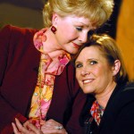Debbie Reynolds (left) and her daughter, Carrie Fisher.