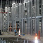 What was an empty dry storage warehouse just a month ago is rapidly taking shape as a state-of-the-art marijuana growing operation. The Enterprise warehouse at the Satsop Business Park will house a large marijuana grow facility as early as April, which will employ up to 70 people. The lower level is being separated into growing houses, which will nurture the marijuana plants at different points of the growing process; the upper level will be an electrical mezzanine to accommodate all the wiring and ductwork required for such a facility. DAN HAMMOCK THE DAILY WORLD