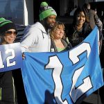 The Seattle Seahawks &ldquo;Road to the Playoffs&rdquo; tour made a stop in Grays Harbor County early Wednesday afternoon. The crew that brought the 12th Man flag included Seahawks DJ Supa Sam and retired Seahawks cheerleaders Jessica I. and Gelly and posed for pictures with the 50 or so fans who showed up at Five Star Toyota. The flag is the one that is carried onto the field before each game. Earlier in the day a good number of fans met the tour at Raymond city hall. The Seahawks take on the Detroit Lions at Centurylink Field Saturday in round one of the NFC playoffs.                                 The Seattle Seahawks &ldquo;Road to the Playoffs&rdquo; tour made a stop in Grays Harbor County early Wednesday afternoon. The crew that brought the 12th Man flag included Seahawks DJ Supa Sam and retired Seahawks cheerleaders Jessica I. and Gelly and posed for pictures with the 50 or so fans who showed up at Five Star Toyota. The flag is the one that is carried onto the field before each game. Earlier in the day a good number of fans met the tour at Raymond city hall. The Seahawks take on the Detroit Lions at Centurylink Field Saturday in round one of the NFC playoffs.                                 The Seattle Seahawks &ldquo;Road to the Playoffs&rdquo; tour made a stop in Grays Harbor County early Wednesday afternoon. The crew that brought the 12th Man flag included Seahawks DJ Supa Sam and retired Seahawks cheerleaders Jessica I. and Gelly and posed for pictures with the 50 or so fans who showed up at Five Star Toyota. The flag is the one that is carried onto the field before each game. Earlier in the day a good number of fans met the tour at Raymond city hall. The Seahawks take on the Detroit Lions at Centurylink Field Saturday in round one of the NFC playoffs.                                 The Seattle Seahawks &ldquo;Road to the Playoffs&rdquo; tour made a stop in Grays Harbor County early Wednesday afternoon. The crew that brought the 12th Man flag included Seahawks DJ Supa Sam and retired Seahawks cheerleaders Jessica I. and Gelly and posed for pictures with the 50 or so fans who showed up at Five Star Toyota. The flag is the one that is carried onto the field before each game. Earlier in the day a good number of fans met the tour at Raymond city hall. The Seahawks take on the Detroit Lions at Centurylink Field Saturday in round one of the NFC playoffs.