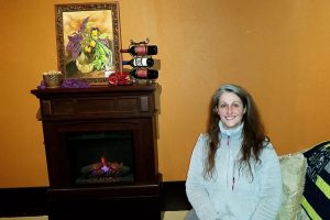 Aberdeen City Council member Karen Rowe at GH Wine Sellars on Tuesday afternoon. Rowe, 39, was appointed last week to fill the Fourth Ward seat left open by Kathi Hoder&rsquo;s resignation this past fall. (Terri Harber|The Daily World)