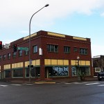 The Selmer&rsquo;s building on the northeast corner of Wishkah and F streets in Aberdeen has been slated for demolition to make way for the future Gateway Center. The city&rsquo;s Historic Preservation Commission wants to see the bright brick structure built in the 1920s saved. (Terri Harber|The Daily World)