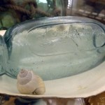 One of several very rare Japanese glass floats in the collection