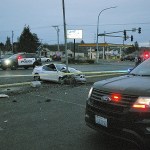 Police and Fire responded and found citizens attempting to render aid to the critically injured driver. (BOB KIRKPATRICK|THE DAILY WORLD)
