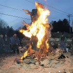 The bears burn in a bonfire at the Burning Bears celebration in 2015 at the Ocean City Marketplace on SR 109.